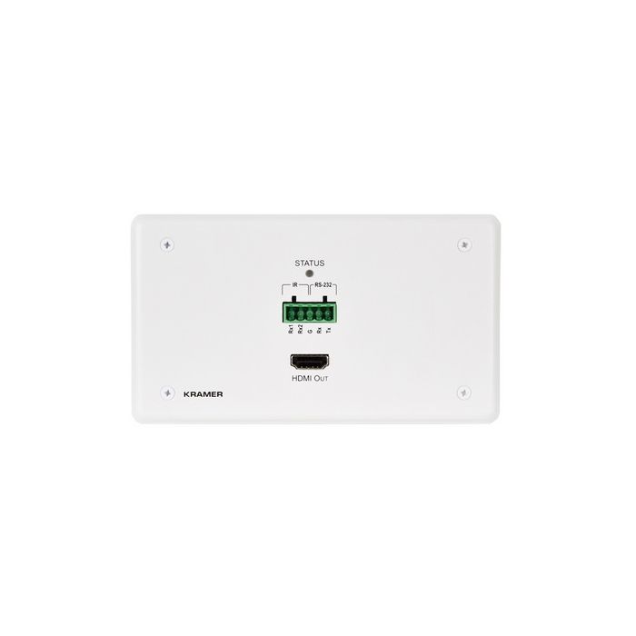 Kramer 4K60 4:2:0 HDMI 2-gang Wall-plate Receiver over PoE Long-Reach HDBT (EU, UK, US-D)