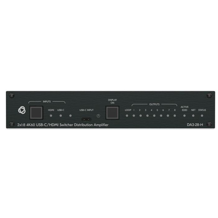 Kramer 10-00002890 2x1:8 4K60 USB-C/HDMI Switcher Distribution Amplifier