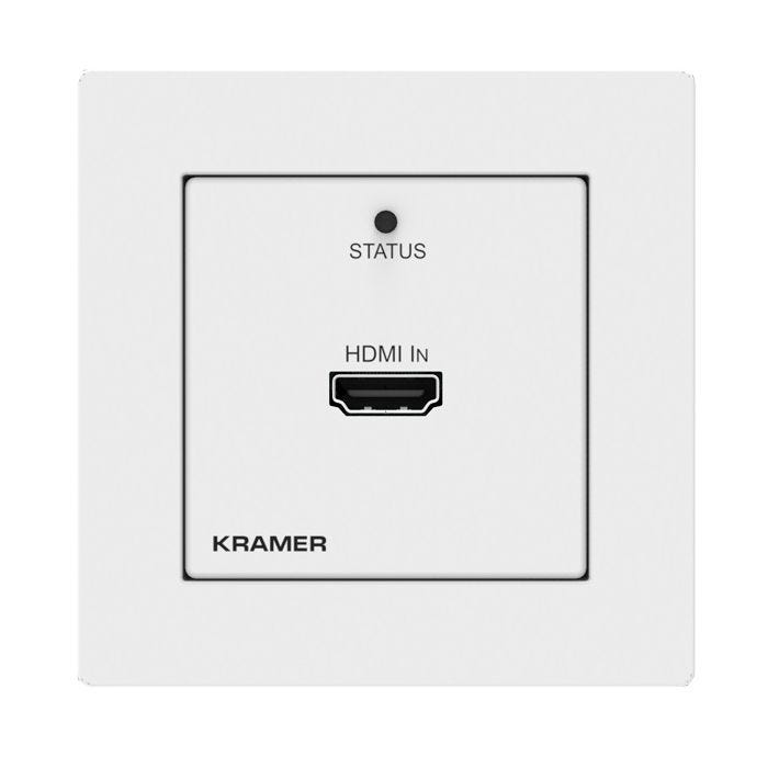 Kramer 4K60 4:2:0 HDMI 1-gang PoE Wall-plate Transmitter with RS-232 & IR over Long-Reach HDBaseT (EU, UK, US-D)