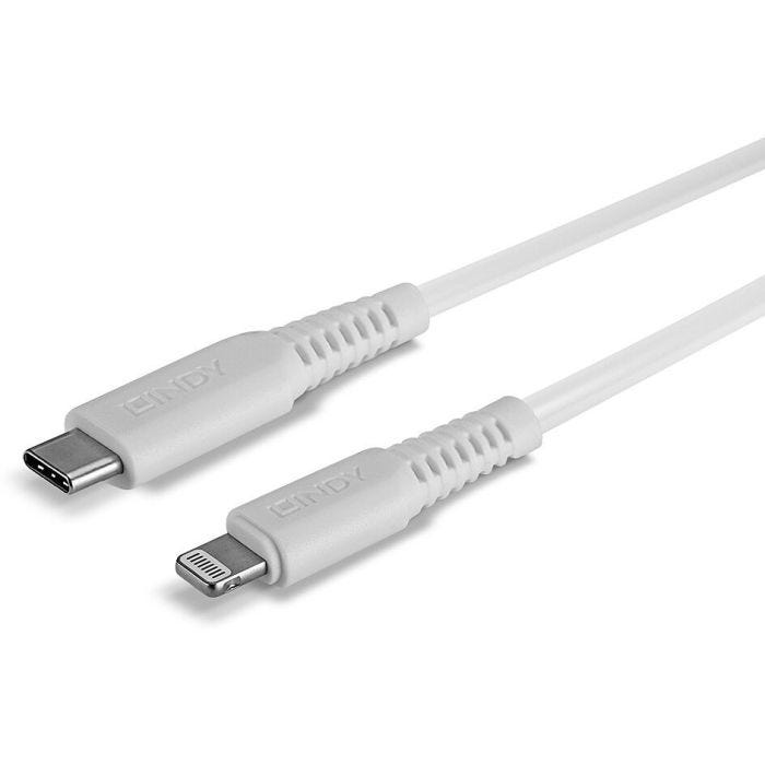 LINDY 1m USB Type C to Lightning Cable USB Type C Male to Lightning Male