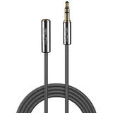 LINDY Cromo Line Audio Cable Stereo 3.5mm-3.5mm M-F 5m anthrazit extension
