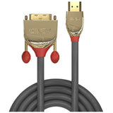 LINDY 2m Gold HDMI to DVI-D Cable HDMI to DVI-D 18+1 connector