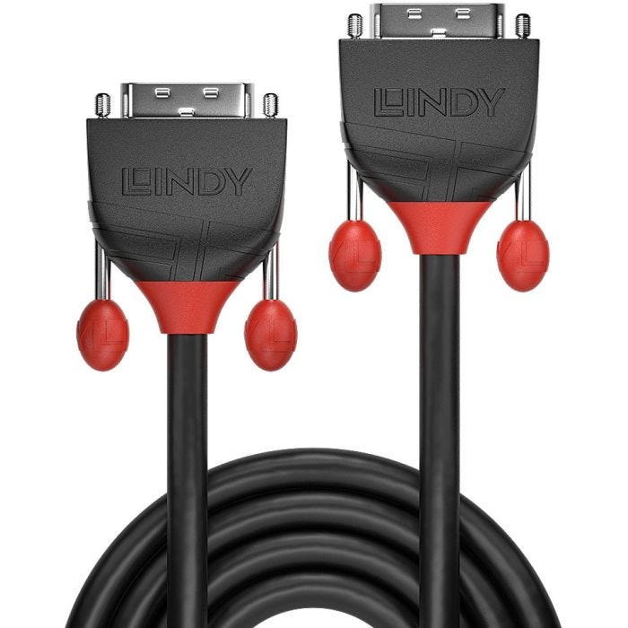 LINDY DVI-D Single Link Cable Black Line 5m