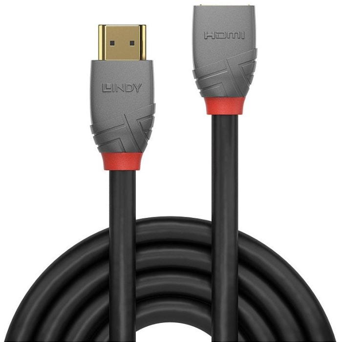 LINDY 2m HDMI Extension Cable Anthra Line