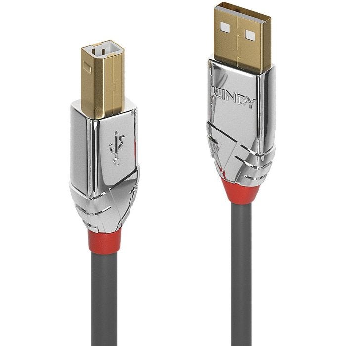 LINDY 3m USB 2.0 Type A/B Cable Cromo Line 480Mbit/s