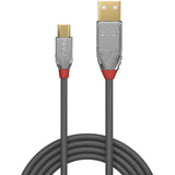 LINDY 0.5m USB 2.0 Type A/Micro-B Cable Cromo Line 480Mbit/s