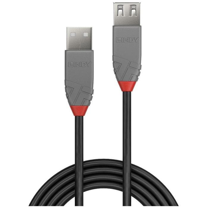 LINDY Rallonge USB 2.0 type A Anthra Line 2m
