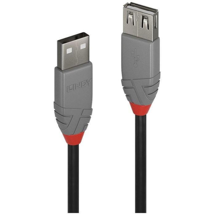 LINDY Rallonge USB 2.0 type A Anthra Line 5m