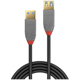 LINDY 3m USB 3.0 Type A extension cable A male / female Anthra Line