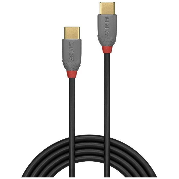 LINDY Câble USB 2.0 Type C Anthra Line 1m