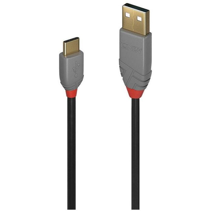 LINDY Câble USB 2.0 Type A vers C Anthra Line 3m