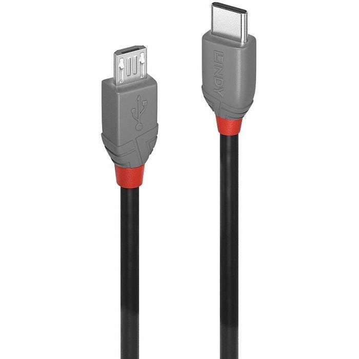 LINDY Câble USB 2.0 Type C vers Micro-B Anthra Line 2m