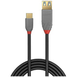 LINDY Câble Adaptateur USB 3.1 Type C vers A Anthra Line 0.15m