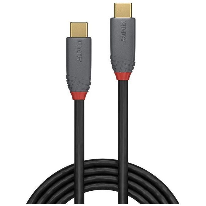 LINDY Câble USB 3.1 type C C 5A Anthra Line 0.5m