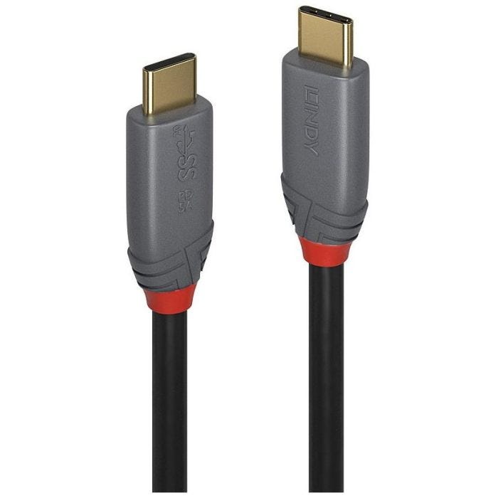LINDY Câble USB 3.1 type C C 5A Anthra Line 1m