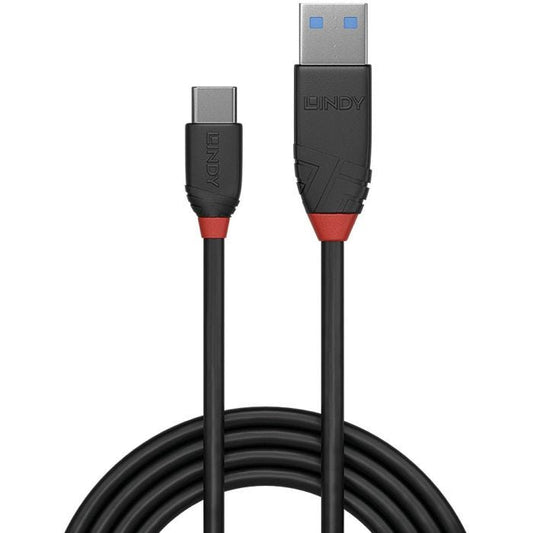 Lindy - Câble USB 3.2 Type A vers C, 10Gbit/s, Black Line, 0.5m