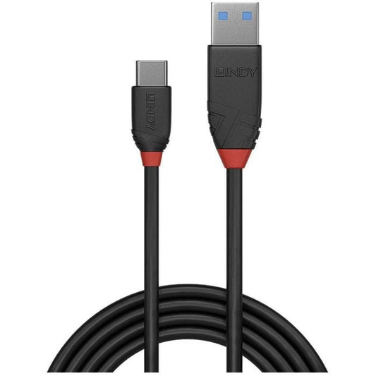 Lindy - Câble USB 3.2 Type A vers C, 10Gbit/s, Black Line, 1.5m