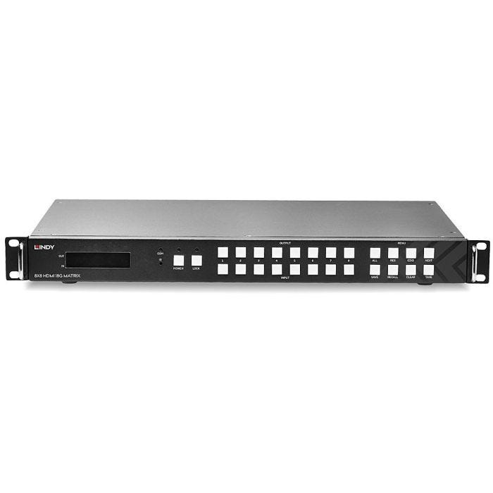 LINDY 8x8 HDMI 18G Matrix with Video Wall Scaling
