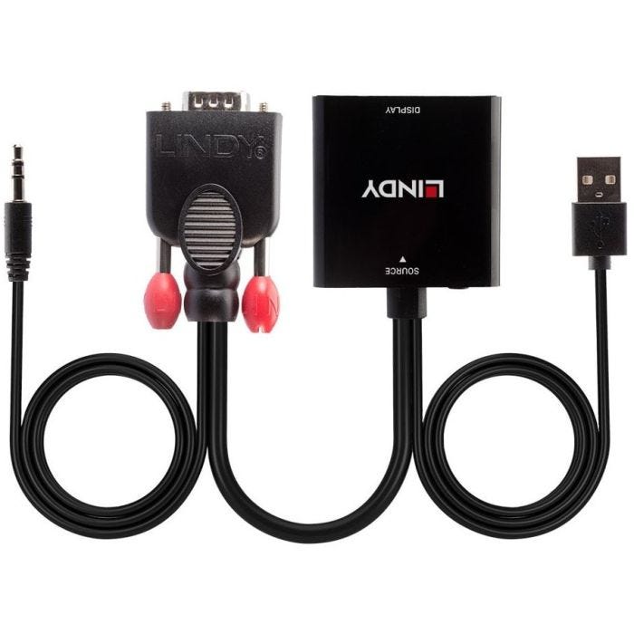 LINDY VGA & Audio to HDMI Converter