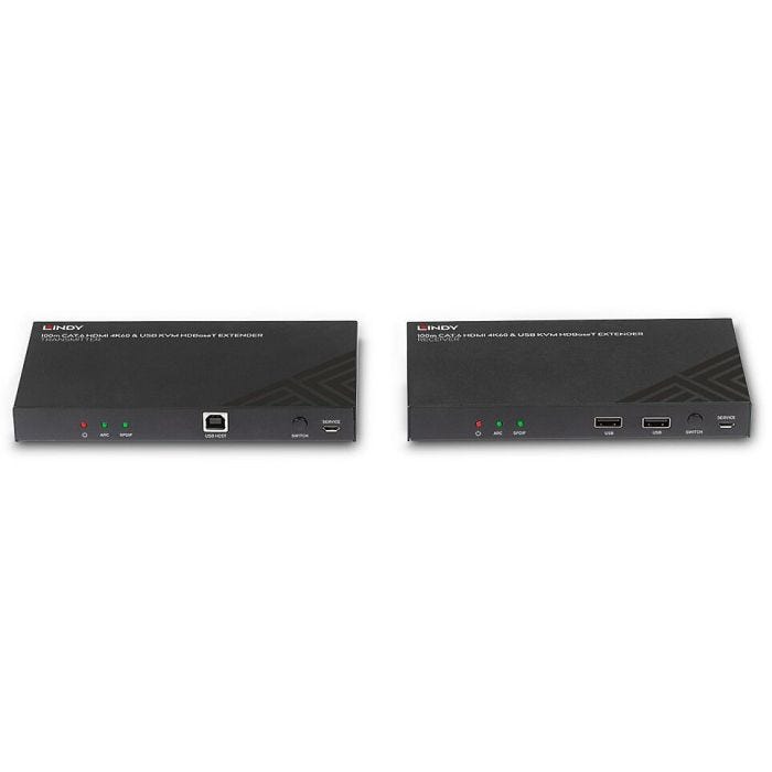 LINDY 100m Cat.6 HDMI 4K60 HDBaseT KVM Extender