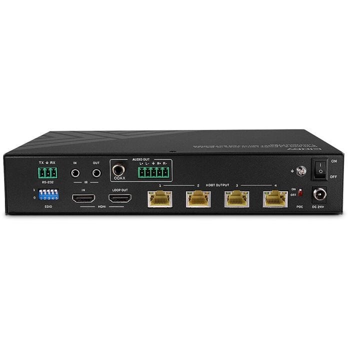 LINDY 100m Cat.6 4 Port HDMI 4K60 HDBT Splitter Extender