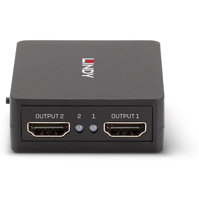 LINDY 2 Port HDMI 18G Splitter Compact