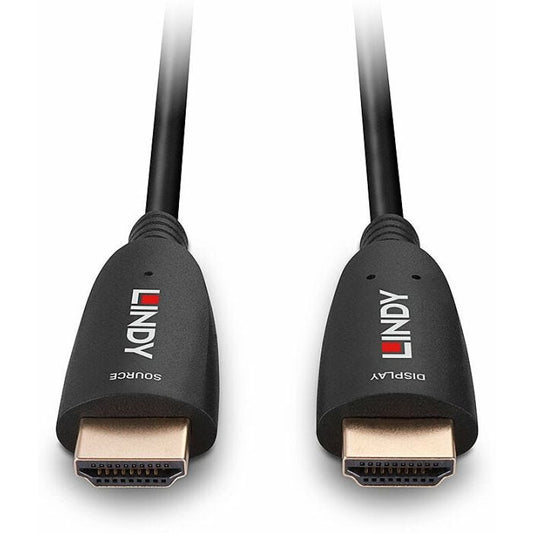 Lindy 38518 câble HDMI 100 m HDMI Type A (Standard) Noir