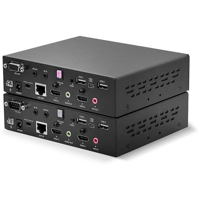 LINDY 100m Cat.6 Dual Head HDMI USB & RS232 Extender