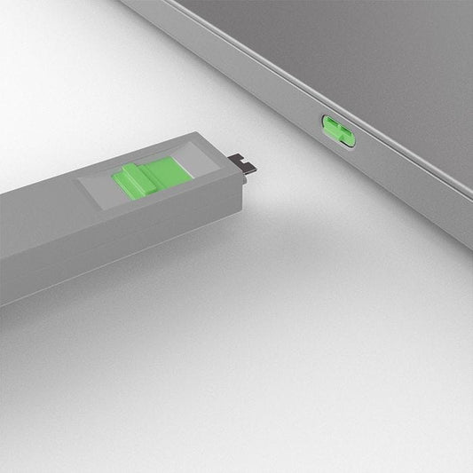Lindy - Kit bloqueur de port USB Type C avec clé et 4 verrous, Vert