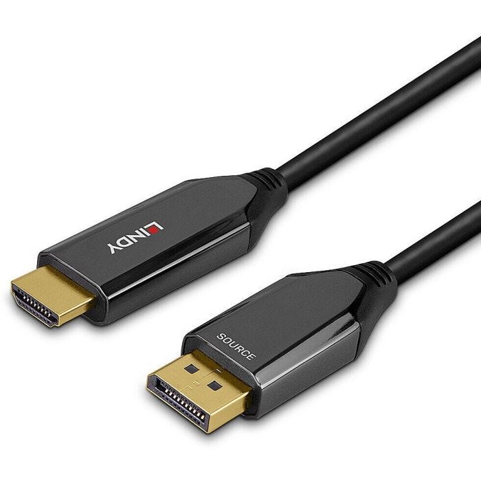 LINDY 1m Active DisplayPort 1.4 to HDMI 8K60 Cable
