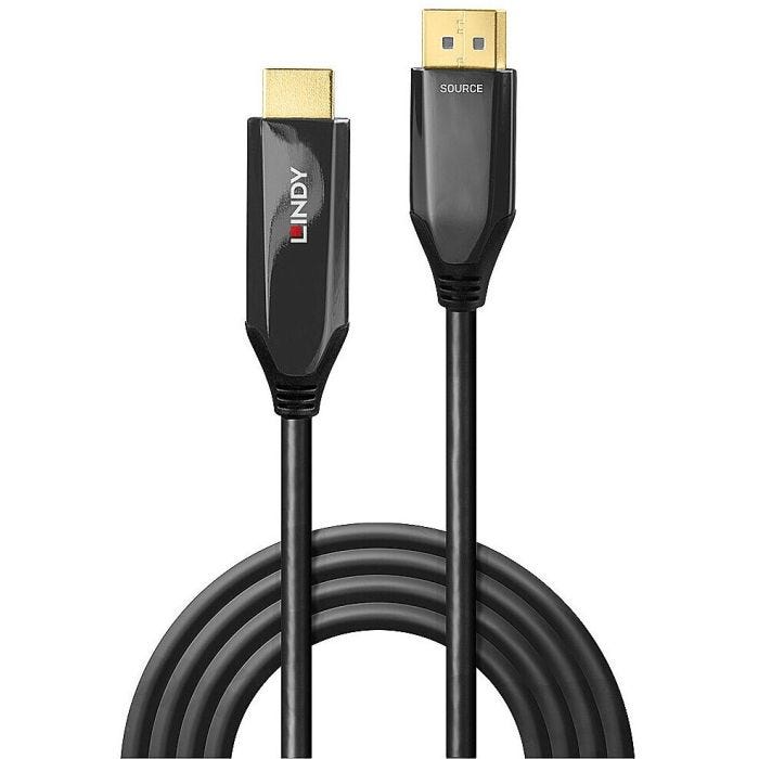 Lindy 40931 câble vidéo et adaptateur 2 m HDMI Type A (Standard) DisplayPort Noir