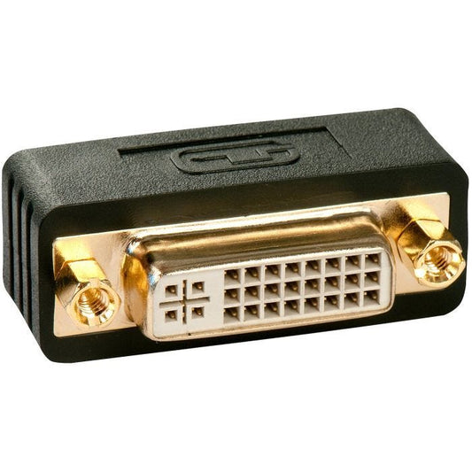 Lindy 41099 changeur de genre de câble DVI-I DVI-D Noir