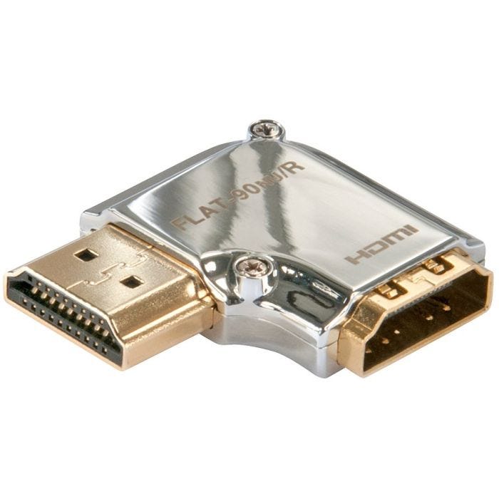 LINDY CROMO HDMI Adapter 90degree Right Connector type AM to AF