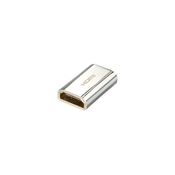 LINDY CROMO HDMI Female / Female Adapter. Gold plated HDMI Type A Female to HDMI Type A Female