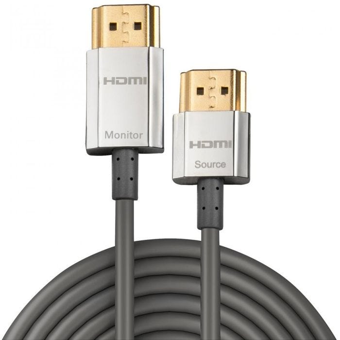 LINDY Slim HDMI High Speed A/A Cable 5m with Ethernet