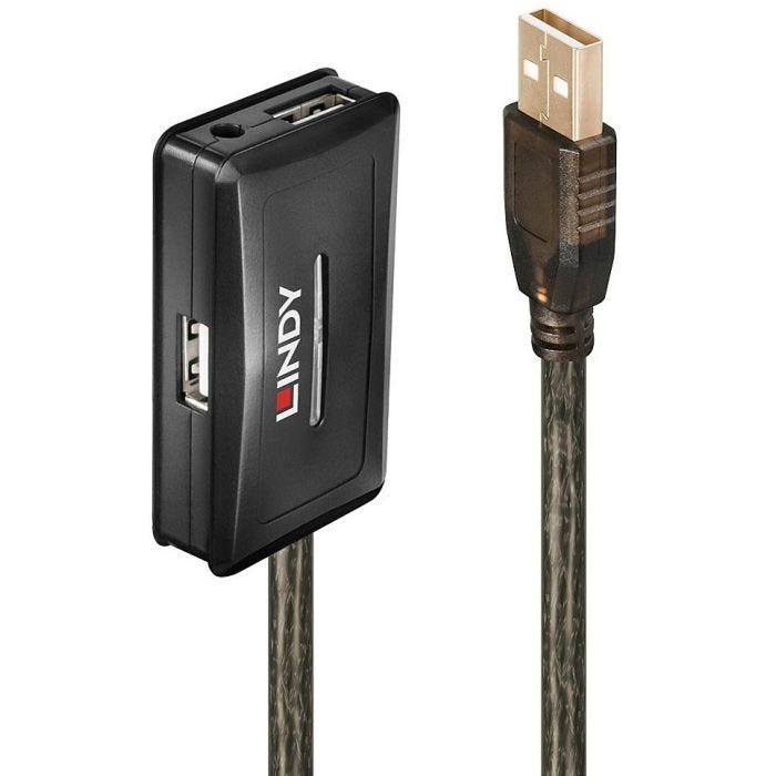 LINDY 10m USB 2.0 Active Extension Hub