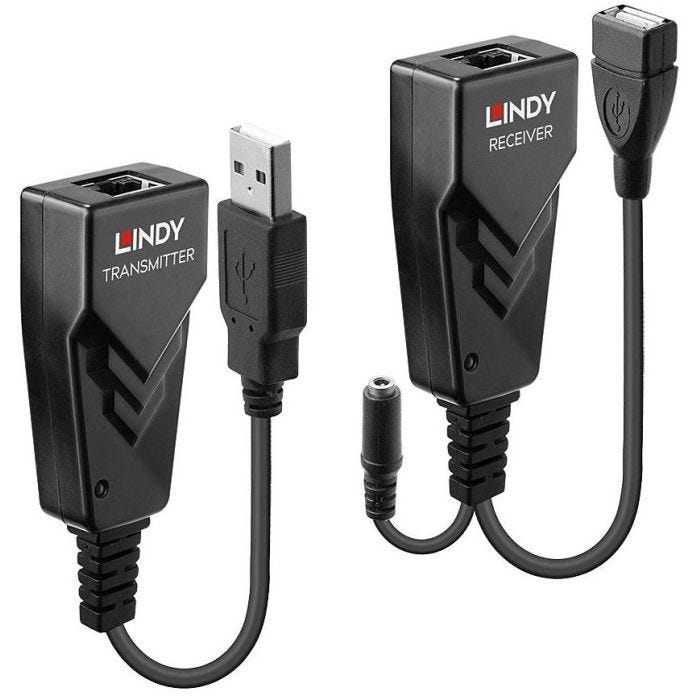 LINDY 100m USB 2.0 Cat.5 Extender