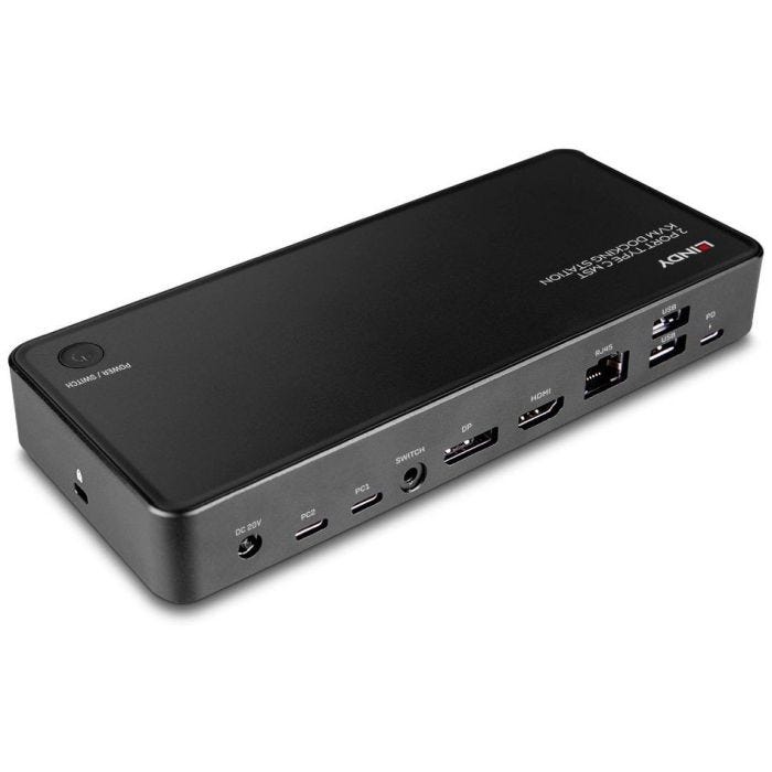 Lindy - Docking Station KVM 2 Ports Type C MST