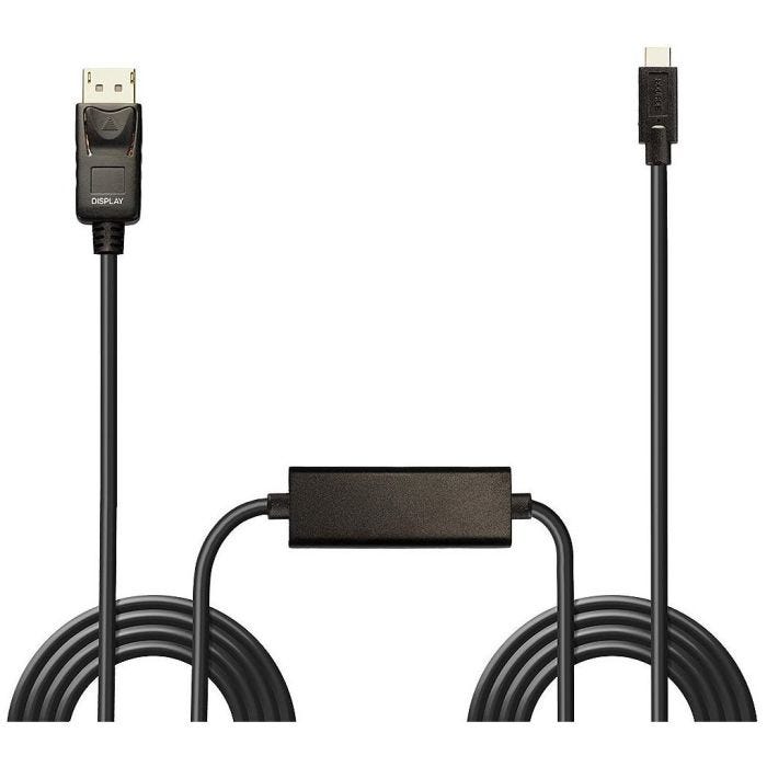 Lindy - Câble adaptateur USB Type C vers DP 4K60 avec HDR, 5m