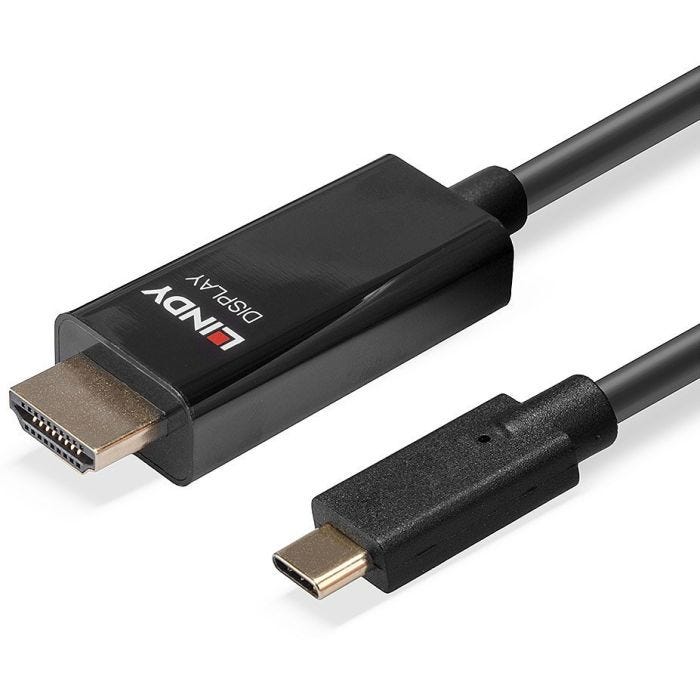 LINDY 10m USB Type C to HDMI 4K60 Adapter Cable with HDR
