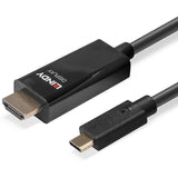 Lindy - Câble adaptateur USB Type C vers HDMI 4K60 avec HDR, 10m