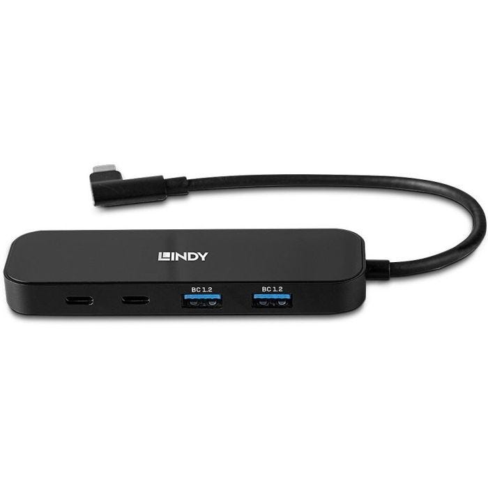 Lindy - Hub USB 3.2 Gen 2 Type C 4 Ports avec Power Delivery