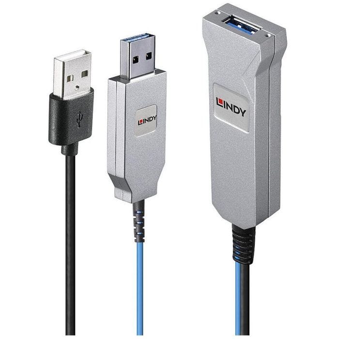 LINDY 30m Fibre Optic USB 3.0 Cable