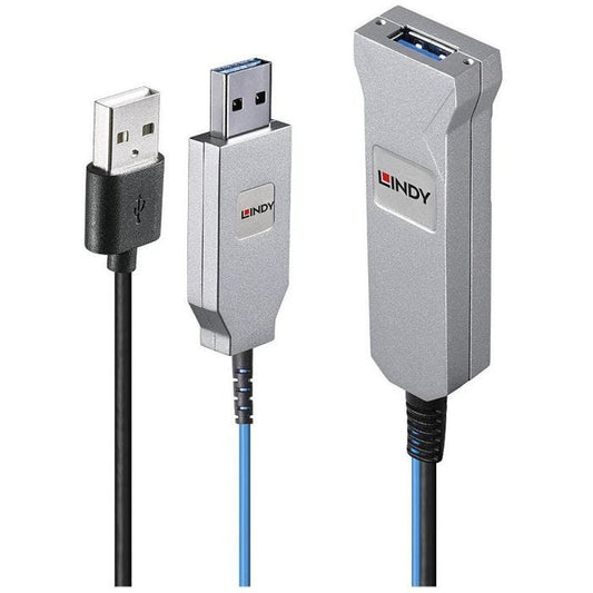 Lindy - Câble fibre optique USB 3.0, 30m