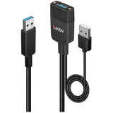 Lindy 43357 hub & concentrateur USB 3.2 Gen 2 (3.1 Gen 2) Type-A 100 Mbit/s Noir