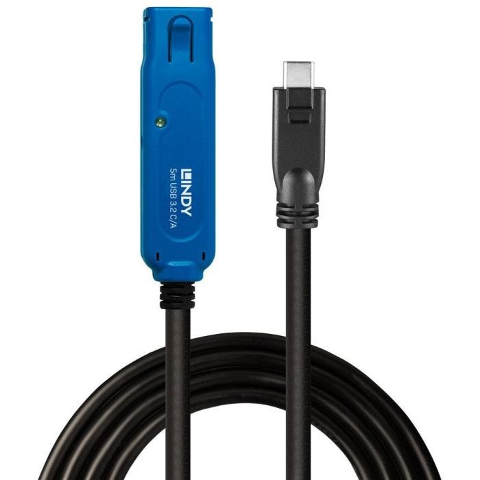 LINDY 5m USB 3.2 Gen 1 C/A Active Extension Pro
