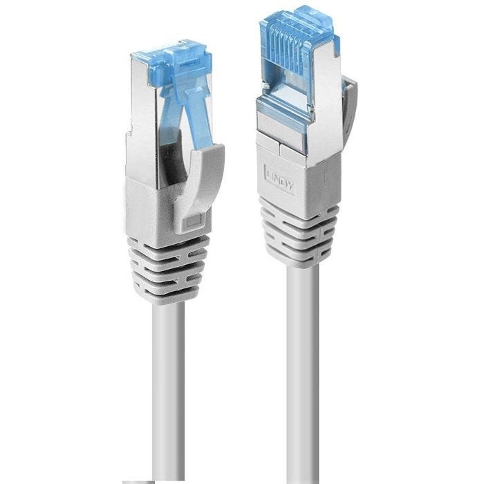 LINDY Câble réseau cat.6A S FTP cuivre LSOH 500MHz gris 1m