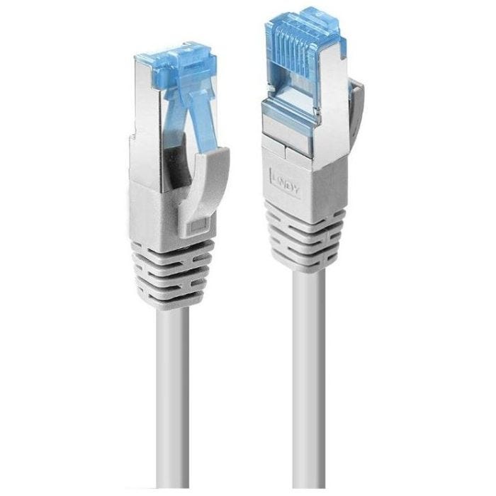 LINDY Câble réseau cat.6A S FTP cuivre LSOH 500MHz gris 1.5m