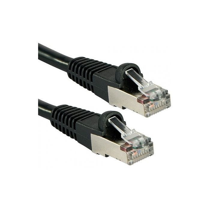 LINDY Cat.6A S/FTP LSOH Black 2m Patchcable