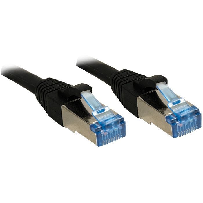 LINDY Cat.6A S/FTP LSOH Black 5m Patchcable